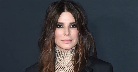 Sandra Bullock Wore a Sparkly Nude Bodysuit to Her First。